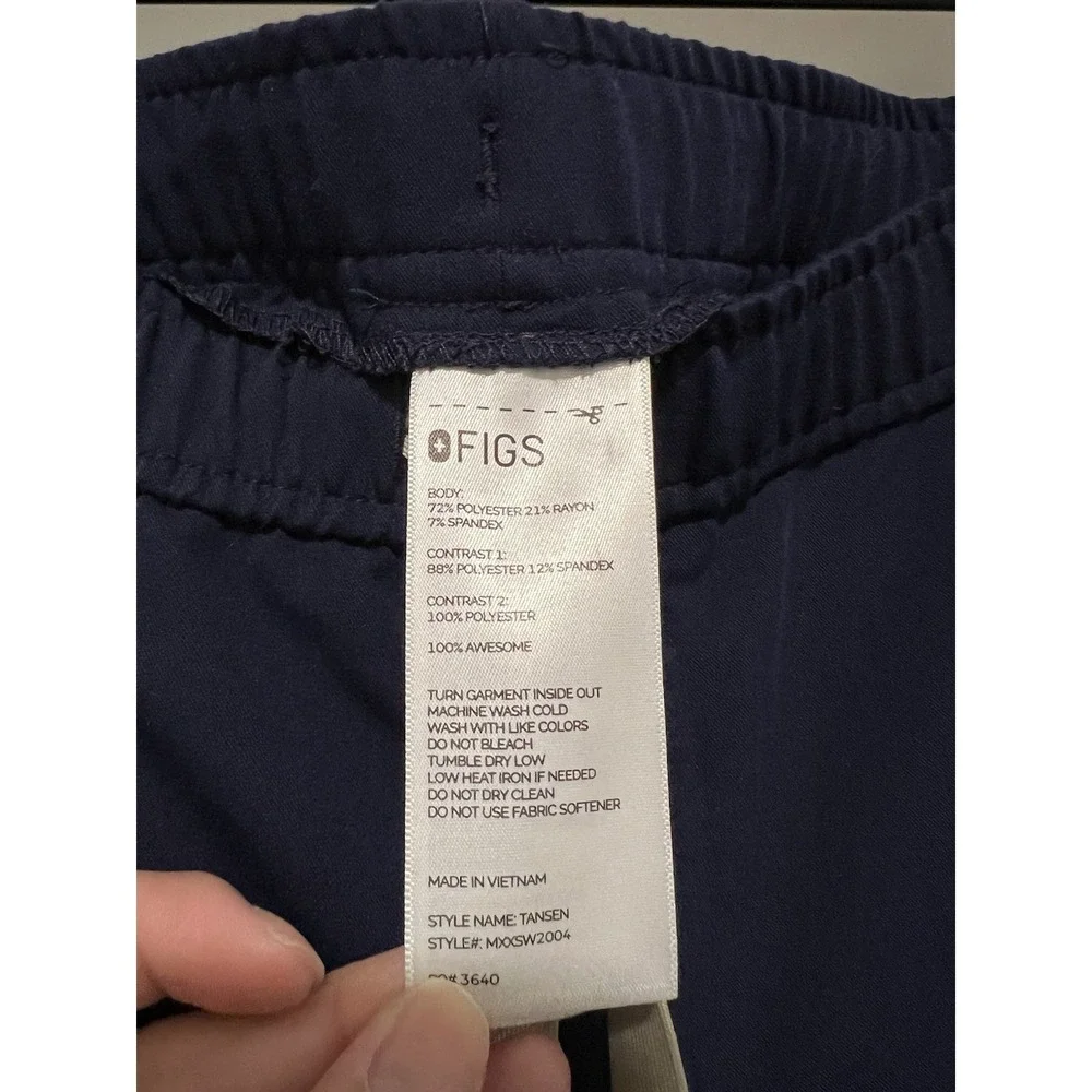 FIGS Tansen Jogger Scrub Pants™‎ Navy Men's Size Large Nurse Doctor Vet